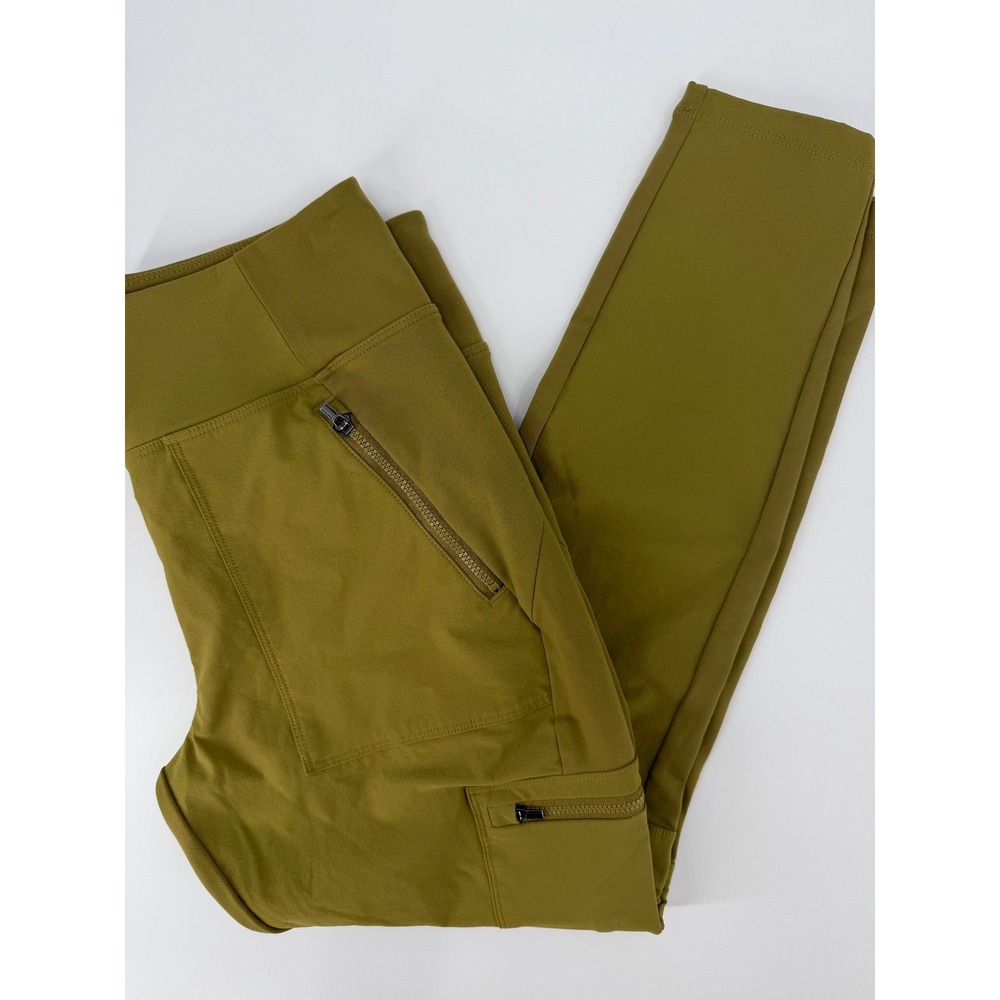 Athleta Headlands Hybrid Cargo II Tights Olive Green Women 8P Petite Hiking Pant